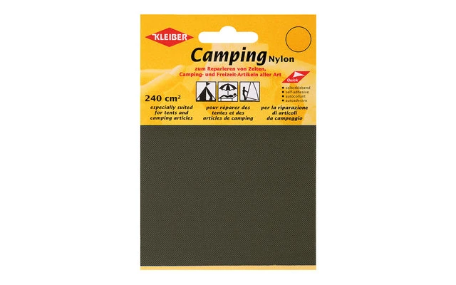 Kleiber Camping Nylon Reparaturflicken Khaki (2 Stück) 4 Kleiber Camping Nylon Reparaturflicken Khaki (2 Stück) – Bild 2