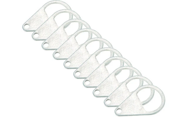 Berger Heringslasche Aluminium 10er Pack 3 Berger Heringslasche Aluminium 10er Pack