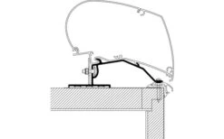 Thule Caravan Omnistor 6200 / 6300 / 9200 Markisenadapter Dachmontage 3,0 M -Fiama Camping Geschaft 357770 2544086