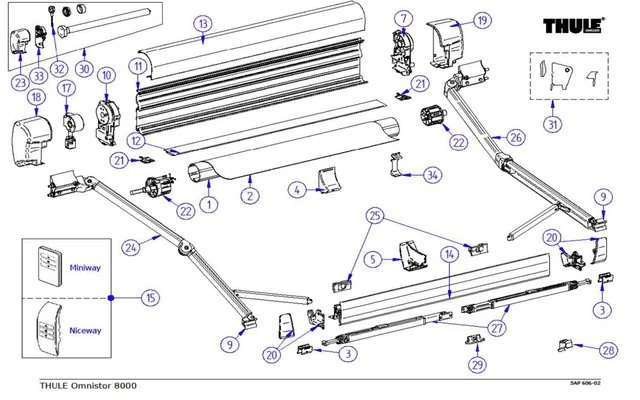 Thule Endkappe Alu Passend Zu T. 8000 (eloxiert) 3 Thule Endkappe Alu Passend Zu T. 8000 (eloxiert)