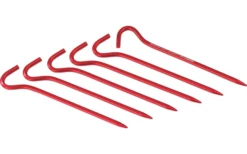 MSR Hook Stakes Kit Zeltheringe Rot 1 Teilig -Fiama Camping Geschaft 610847 4323163