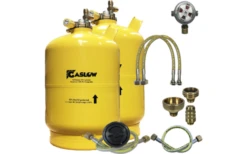 Gaslow LPG Doppelzylinder Kit Mit Einfüllstutzen 6 Kg Und 11 Kg