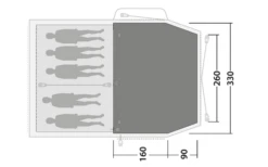 Outwell Zeltteppich Flat Woven Carpet Nevada 5P -Fiama Camping Geschaft 802508 5238413